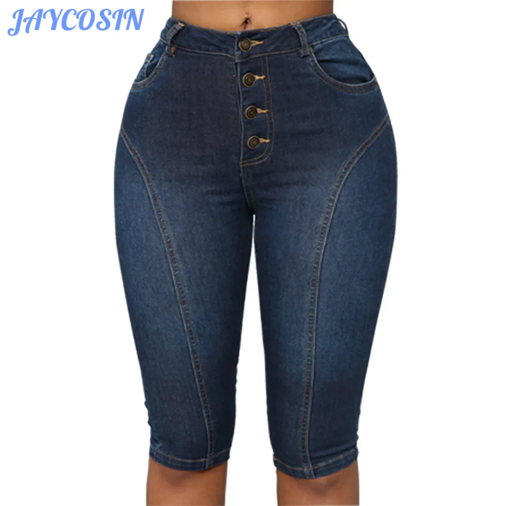 JAYCOSIN Women Clothes Shorts Skinny High Waist Denim Shorts Female Fashion Elastic Slim Summer Jeans Knee Length Shorts 2019
JAYCOSIN Women Clothes Shorts Skinny High Waist Denim Shorts Female Fashion Elastic Slim Summer Jeans Knee Length Shorts 2019