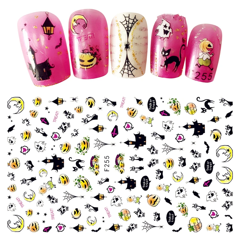 1 Sheet Halloween Party 3D Adhesive Transfer Nail Sticker Pumpkin Ghosts Skulls Owls Decals Manicure Nail Art Cool Decor
1 Sheet Halloween Party 3D Adhesive Transfer Nail Sticker Pumpkin Ghosts Skulls Owls Decals Manicure Nail Art Cool Decor