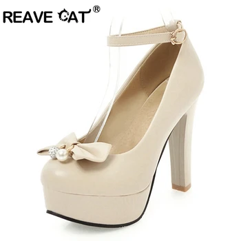 REAVE CAT Sexy Women High Heel Shoes Platform Women Pumps Pearl Bowtie Pumps Buckle Spike Heels Stilettos Zapatos Mujer A501
REAVE CAT Sexy Women High Heel Shoes Platform Women Pumps Pearl Bowtie Pumps Buckle Spike Heels Stilettos Zapatos Mujer A501