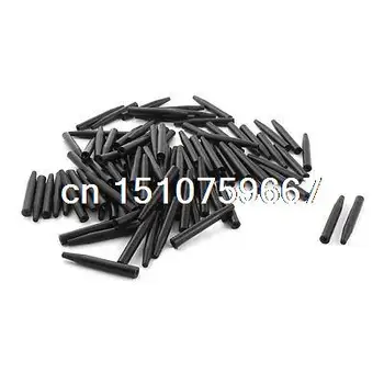 100Pcs 6x45mm Tapered Tip PCB Test Fixture Parts Plate POM Stand Holder Black