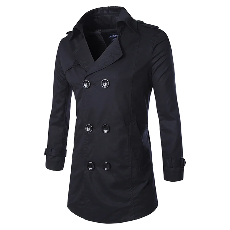 2016 Classic polyester knee length long mens trench coat Hot-sale newest men fashion Fit Slim trench coat for men
2016 Classic polyester knee length long mens trench coat Hot-sale newest men fashion Fit Slim trench coat for men