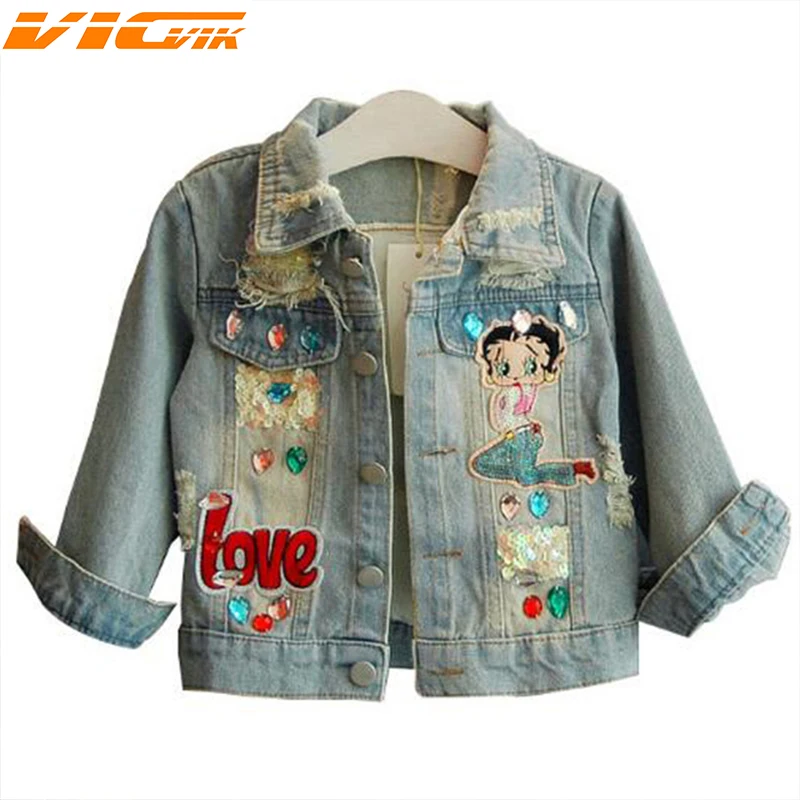 Autumn Baby Girls Denim Jackets Girls Sequins Little Girl Cartoon Kids Outerwear 2-8Yrs Coat Rhinestones Embroidered Mermaid
Autumn Baby Girls Denim Jackets Girls Sequins Little Girl Cartoon Kids Outerwear 2-8Yrs Coat Rhinestones Embroidered Mermaid