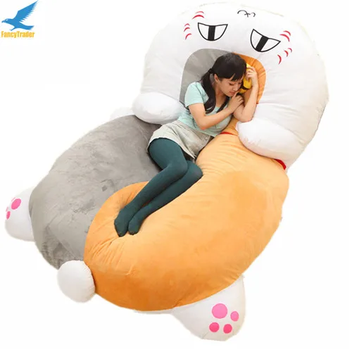 Fancytrader Giant Plush Stuffed Nyanko-sensei Cat Sofa Bed Tatami Sleeping Bag Great Novelty Gift 210cm X 150cm FT50671 (1)