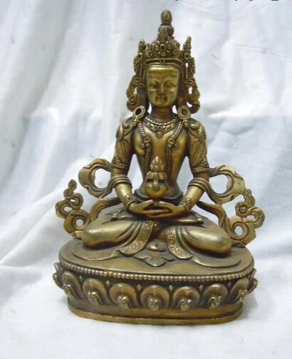 shitou 001505 Old Chinese gild bronze carved Buddhism Amitayus buddha Sculpture statue
shitou 001505 Old Chinese gild bronze carved Buddhism Amitayus buddha Sculpture statue