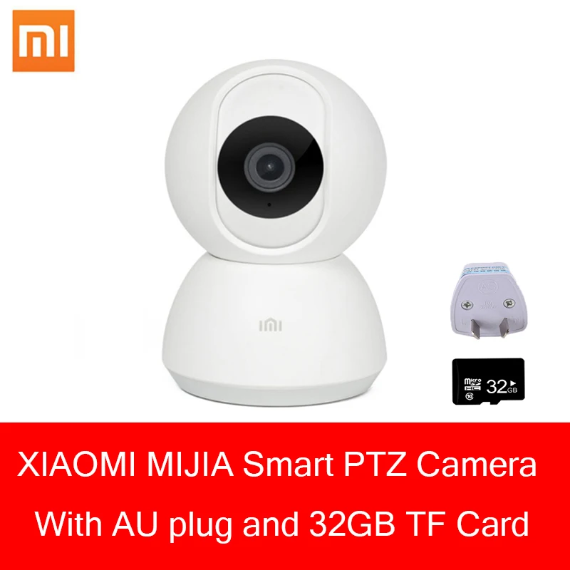 

100% Original Xiaomi 1080P Mijia Smart Camera for phone and computer 360 surrond night version With AU plug and 32G TF card