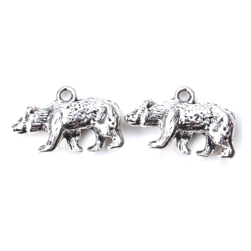10pcs/lot Antique Silver Bear Charms Tone Large for diy charms necklace pendant jewelry accessories findings making 25 x 17mm
10pcs/lot Antique Silver Bear Charms Tone Large for diy charms necklace pendant jewelry accessories findings making 25 x 17mm
