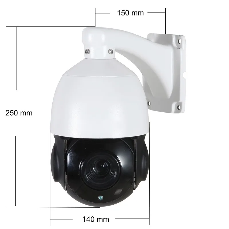 

H.265 Speed Dome PTZ IP Camera HD 1080P 2.0MP 30X Optical Zoom Outdoor Waterproof Support ONVIF 2.4 IR Night Vision 300ft