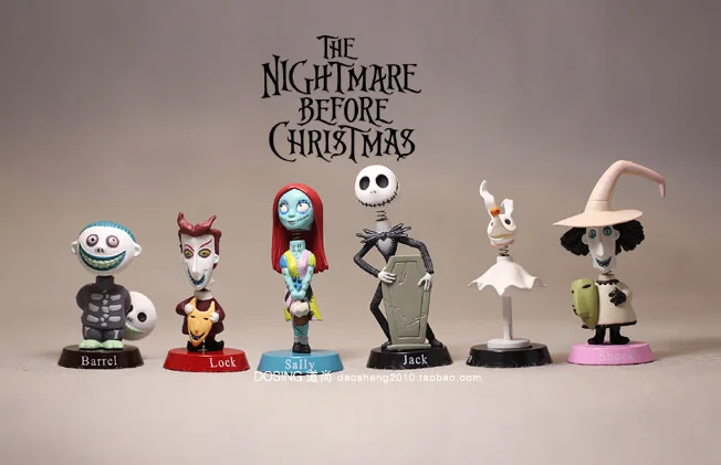 6pcs/Set The Nightmare Before Christmas Jack Skellington Sally Barrel Lock 5-7cm PVC Action Figure Model Toys Gifts Collection
6pcs/Set The Nightmare Before Christmas Jack Skellington Sally Barrel Lock 5-7cm PVC Action Figure Model Toys Gifts Collection