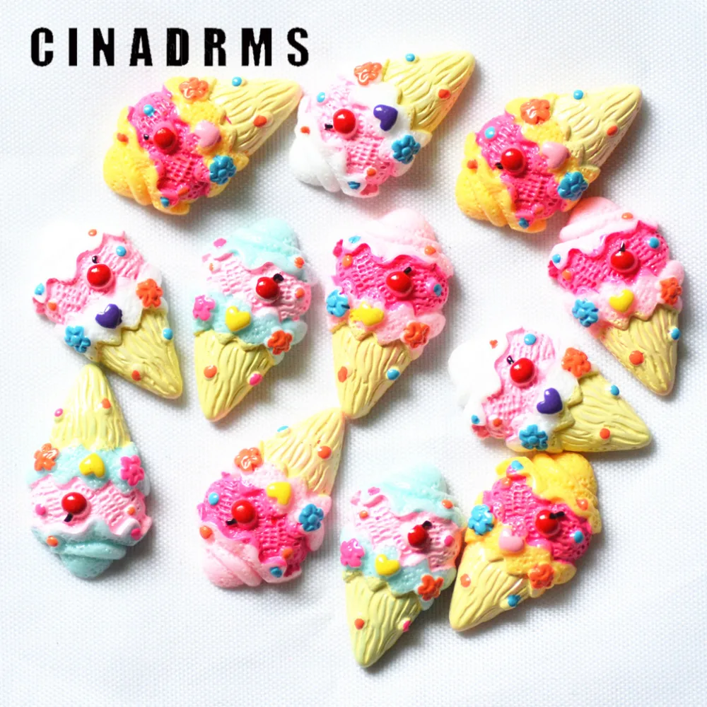 15mmX28mm Assorted Colors Ice Cream Resin Cabochons | Kawaii Sweets Scrapbooking Supplies|Icecream Embellishments
15mmX28mm Assorted Colors Ice Cream Resin Cabochons | Kawaii Sweets Scrapbooking Supplies|Icecream Embellishments