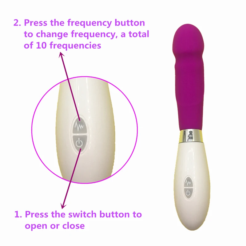 10 Speeds Mute Silicone Dildo Vibrator For Women G Spot Massager Anal Plug Vibrators Sex Toys For Woman Sex Products For Adults