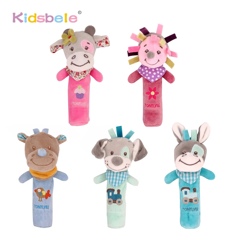Soft Plush Rattles Toys For Children Squeaky Sound Learning Grip Cute Puppy Bear Animals Educational Baby Toys 0-24 Months
Soft Plush Rattles Toys For Children Squeaky Sound Learning Grip Cute Puppy Bear Animals Educational Baby Toys 0-24 Months