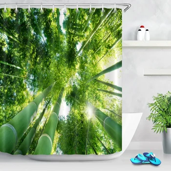 LB 180*180 Green Bamboo Forest Shower Curtains Leaf Natural Plant Waterproof Polyester Bathroom Curtain Fabric for Bathtub Decor
LB 180*180 Green Bamboo Forest Shower Curtains Leaf Natural Plant Waterproof Polyester Bathroom Curtain Fabric for Bathtub Decor