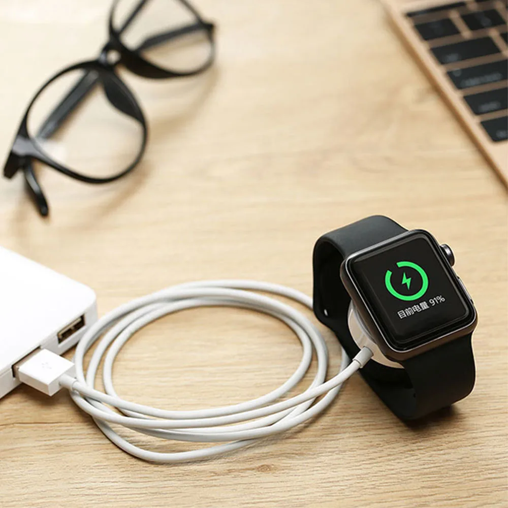 Magnetic Wireless Charger for Apple Watch 1 2 3 4 USB Charging 1m Cable Dock for i-Watch 1/2/3/4 Smart Watch Qi Charging Adapter
Magnetic Wireless Charger for Apple Watch 1 2 3 4 USB Charging 1m Cable Dock for i-Watch 1/2/3/4 Smart Watch Qi Charging Adapter