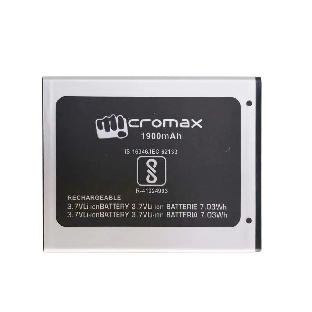 NEW 1900mAh cell phone Battery for Micromax Q409 Smartphone Smart Mobile phone Battery
NEW 1900mAh cell phone Battery for Micromax Q409 Smartphone Smart Mobile phone Battery