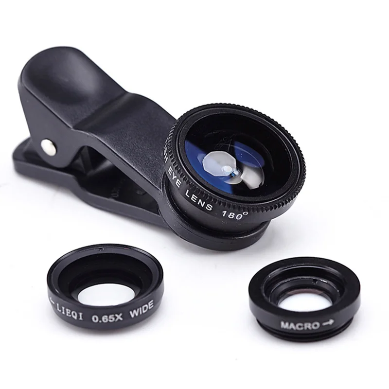 New Fish eye 3 in 1 font b lenses b font for universal font b mobile