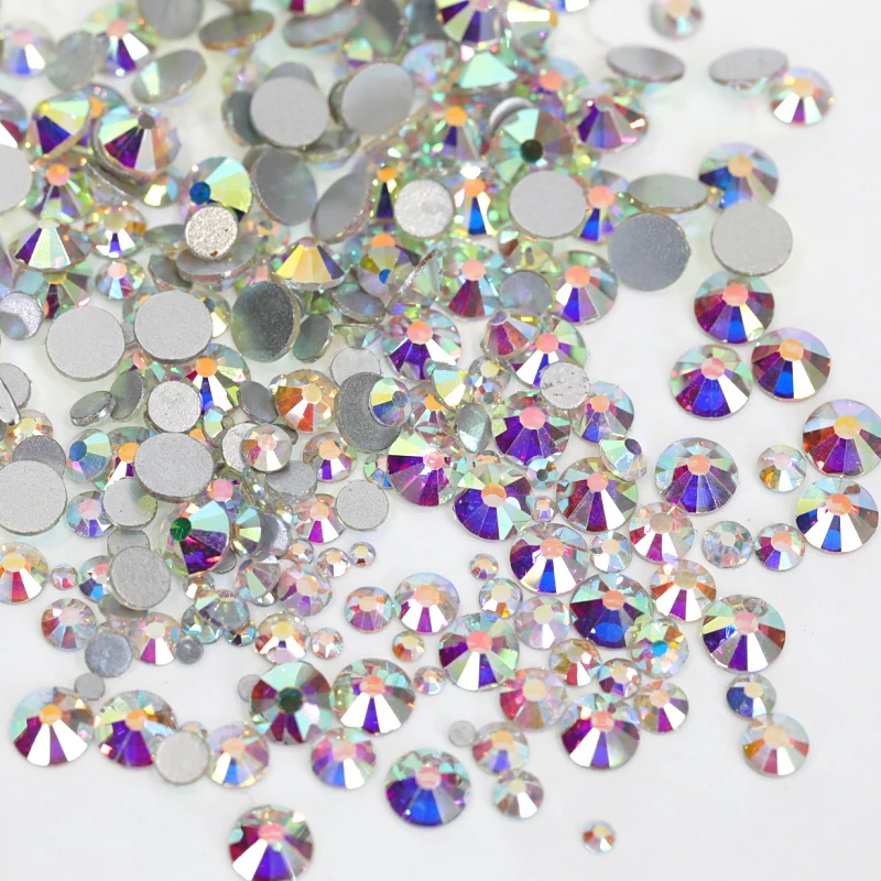 1000pcs Mixed Size SS3-SS12 Glitter Crystal AB Strass Nail Art Rhinestone Non Hotfix Nail Rhinestoens Nail Art Decoration H0248
1000pcs Mixed Size SS3-SS12 Glitter Crystal AB Strass Nail Art Rhinestone Non Hotfix Nail Rhinestoens Nail Art Decoration H0248