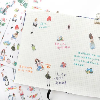 1pcs 1590 fresh Mori girl cute characters youth girl Pocket sticker set diy diary hand book decoration stickers
1pcs 1590 fresh Mori girl cute characters youth girl Pocket sticker set diy diary hand book decoration stickers