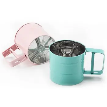Stainless Steel Flour Sifter Strainer Fine Mesh Sieve for Icing Sugar Powder Sieve Cup Kitchen Tools Baking Pastry Supplies
Stainless Steel Flour Sifter Strainer Fine Mesh Sieve for Icing Sugar Powder Sieve Cup Kitchen Tools Baking Pastry Supplies