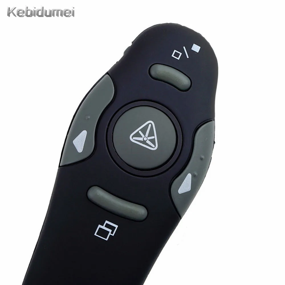 

kebidumei RF 2.4GHz USB Wireless Presenter Laser Pointer PPT Remote Control for Powerpoint Presentation Teaching Meeting Laser