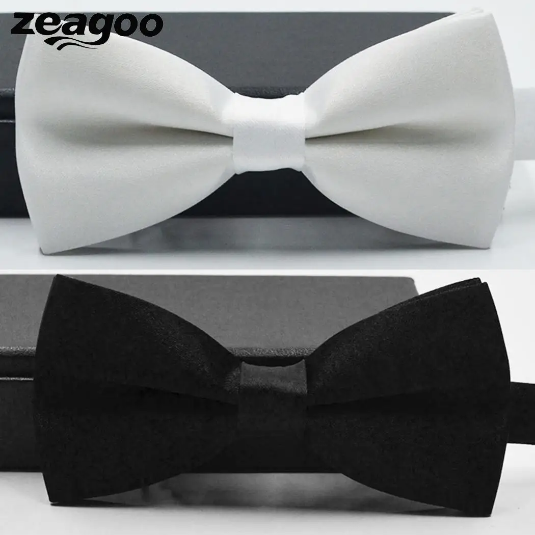 Zeagoo White/Black Classic Adjustable Solid Satin Bow Tie For Men Formal Wedding Party Dating Necktie Tuxedo Accessories
Zeagoo White/Black Classic Adjustable Solid Satin Bow Tie For Men Formal Wedding Party Dating Necktie Tuxedo Accessories