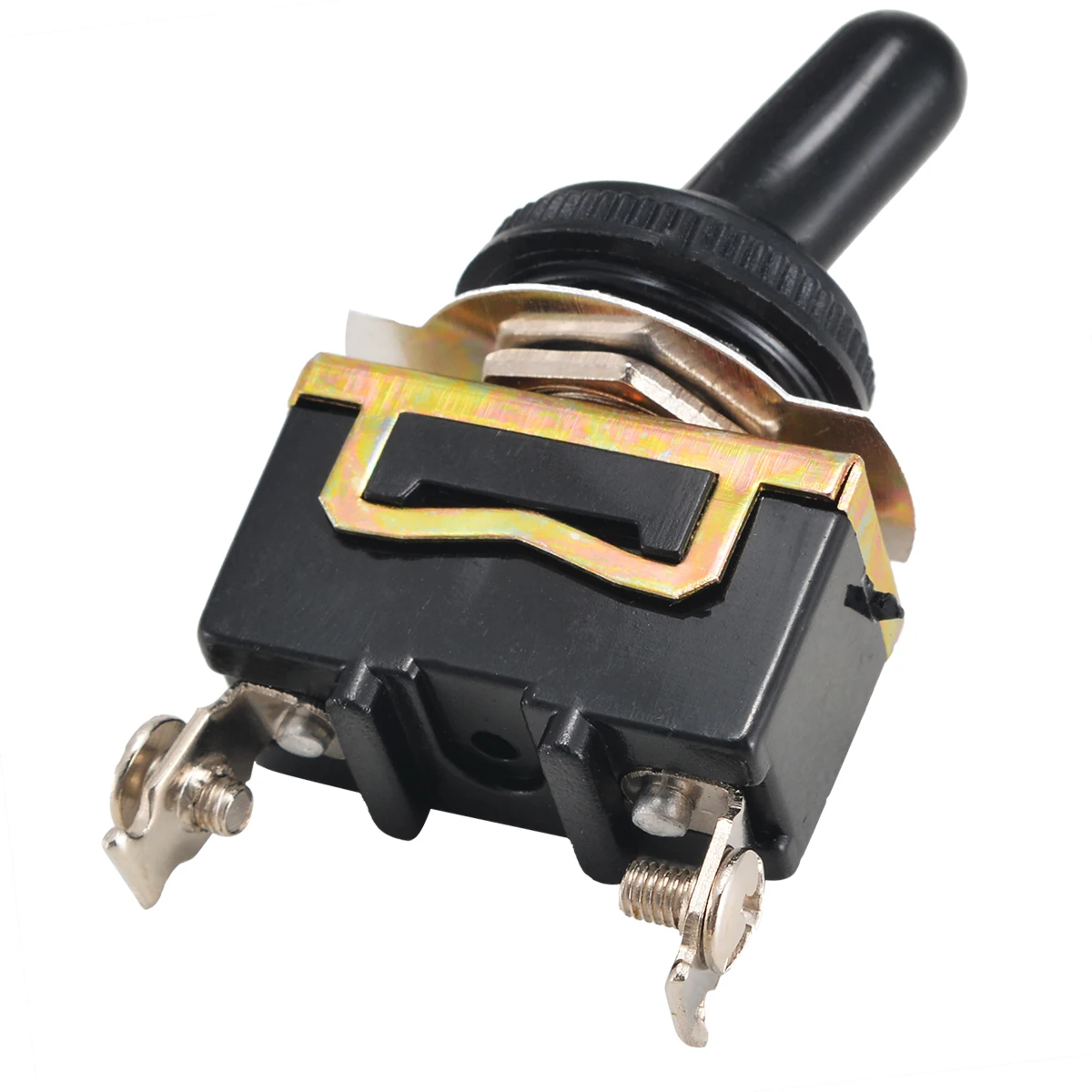 Generic 5Pcs/Set SPST Toggle Switch Heavy Duty 15A 250V 2 Pins ON/OFF Rocker Switch Waterproof