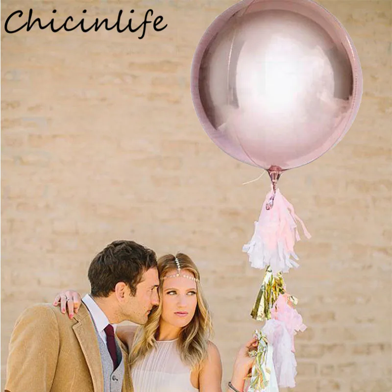 Chicinlife 18Inch 1Pcs/Bag Gold/Rosegold/Silver 4D Round Aluminum Foil Balloons Wedding Marriage Kids Toys Party Decor Supplies
Chicinlife 18Inch 1Pcs/Bag Gold/Rosegold/Silver 4D Round Aluminum Foil Balloons Wedding Marriage Kids Toys Party Decor Supplies