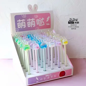 36 pcs Gel Pens Fat rabbit head black colored gel-inkpens for writing Cute stationery office school supplies
36 pcs Gel Pens Fat rabbit head black colored gel-inkpens for writing Cute stationery office school supplies