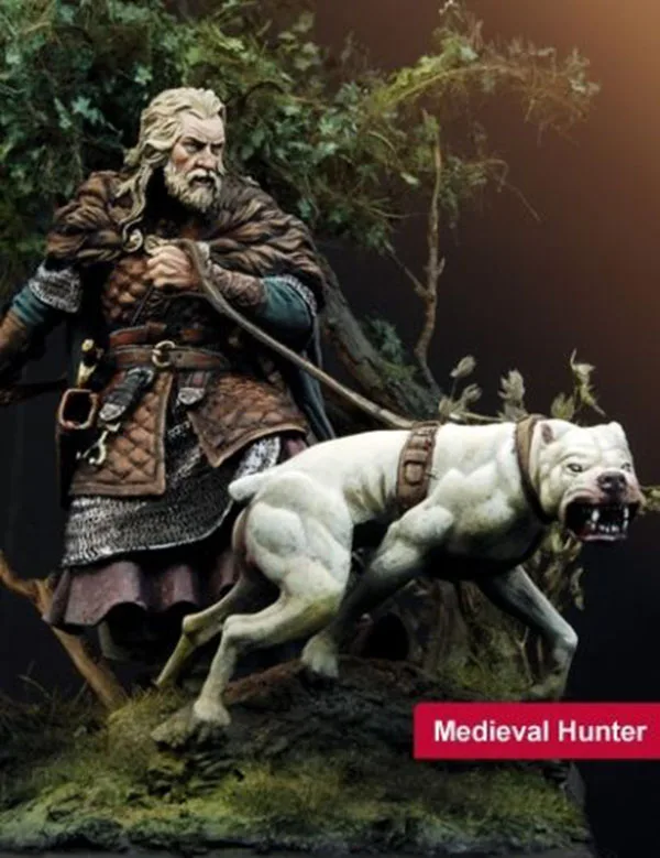 Unpainted Kit 1/24 75mm Medieval WARRIOR with dog 75mm Resin Figure miniature garage kit
Unpainted Kit 1/24 75mm Medieval WARRIOR with dog 75mm Resin Figure miniature garage kit