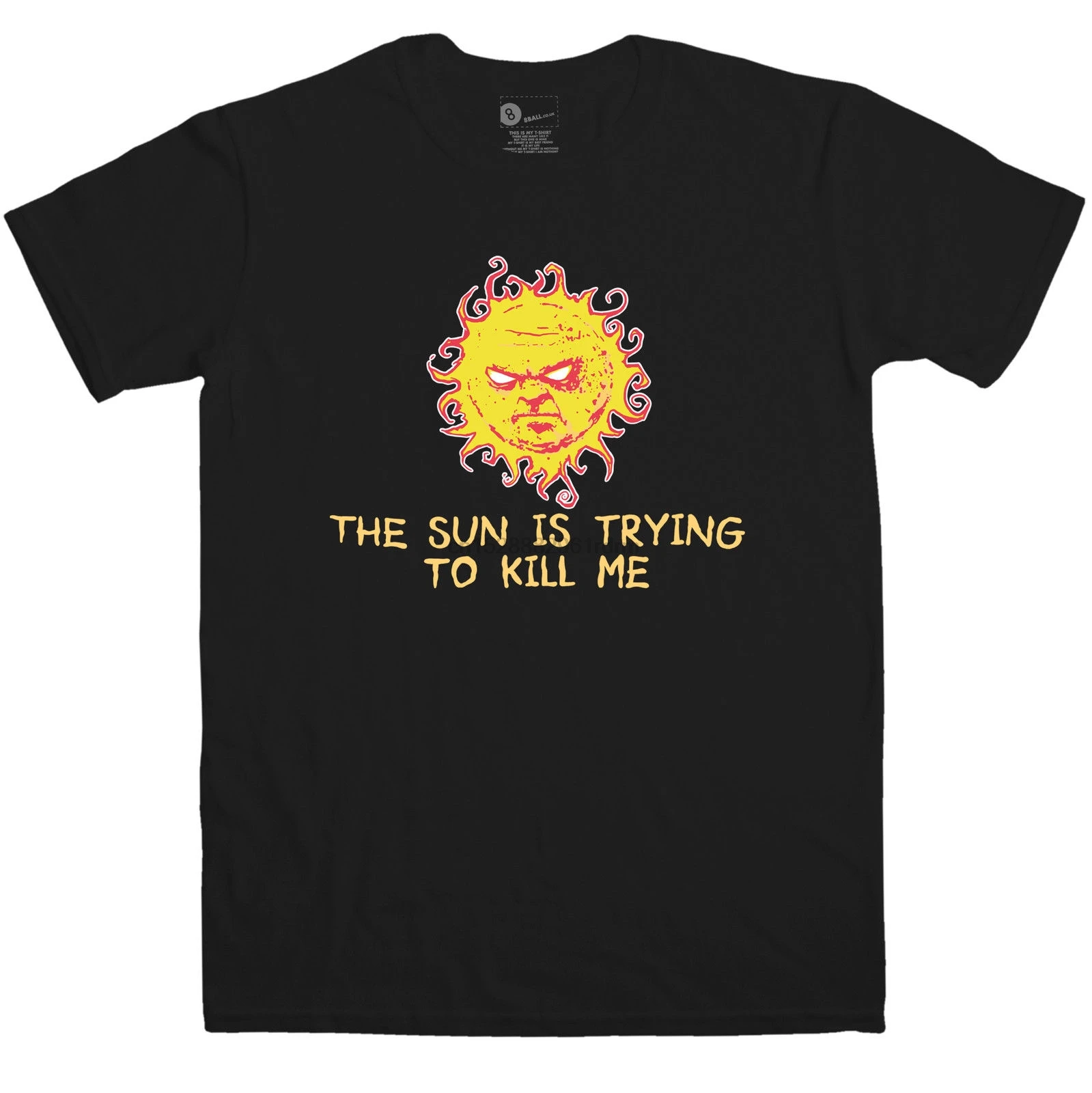 Mens The Sun Is Trying To Kill Me T Shirt 2019 New Fashion shirt Brand Hip Hop Print Men Tee High Quality 100% Cotton | Мужская одежда