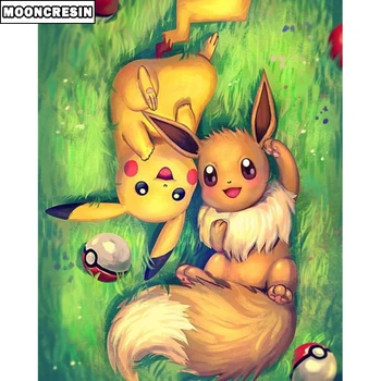 5D Diy Diamond Painting Cartoon Pokemon Full Square Diamond Embroidery Of Rhinestones Home Decor Pikachu Needlework Mosaic Craft
5D Diy Diamond Painting Cartoon Pokemon Full Square Diamond Embroidery Of Rhinestones Home Decor Pikachu Needlework Mosaic Craft