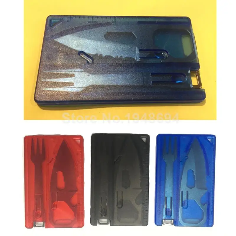 2016 Fashion New 4 in 1 Multi Purpose Pocket Credit Card Survival Knife Fork Outdoor Hunting Camping Tools Christmas Gift
2016 Fashion New 4 in 1 Multi Purpose Pocket Credit Card Survival Knife Fork Outdoor Hunting Camping Tools Christmas Gift