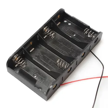 10PCS/lot NO2 4Slots C size Plastic 6V Battery Box With Red&black Lines Clip Box Wire Lead For DIY Experiment Test
10PCS/lot NO2 4Slots C size Plastic 6V Battery Box With Red&black Lines Clip Box Wire Lead For DIY Experiment Test