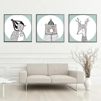 3Pcs/Set Woodpecker Deer Bear Nursery Wall Art Canvas Painting Nordic Posters And Prints Wall Pictures Baby Kids Room Decor
3Pcs/Set Woodpecker Deer Bear Nursery Wall Art Canvas Painting Nordic Posters And Prints Wall Pictures Baby Kids Room Decor