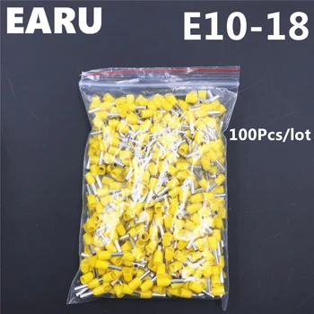 100Pcs E10-18 Tube Insulating Insulated Terminal 10MM2 7AWG Cable Wire Connector Insulating Crimp E Black Yellow Blue Red Green
100Pcs E10-18 Tube Insulating Insulated Terminal 10MM2 7AWG Cable Wire Connector Insulating Crimp E Black Yellow Blue Red Green