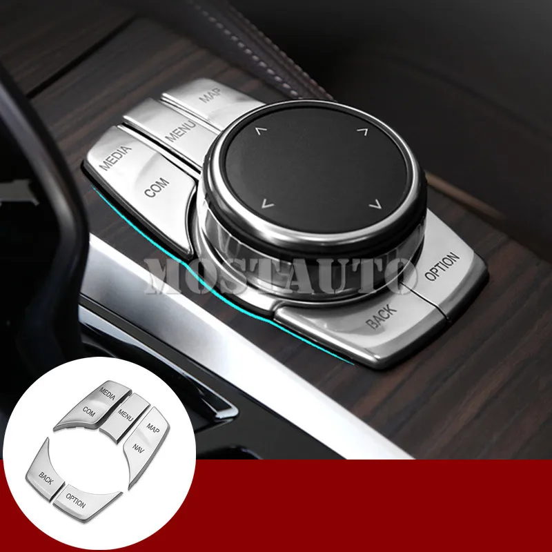 For BMW 5 Series G30 G31 Inner Console iDrive Multimedia Button Cover 2017-2019 5pcs
For BMW 5 Series G30 G31 Inner Console iDrive Multimedia Button Cover 2017-2019 5pcs
