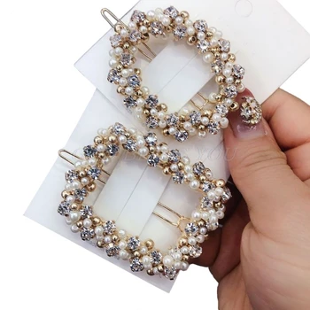 Korean Wedding Banquet Hair Styling Frog Bobby Pins Ladies Faux Pearl Rhinestone Beaded Hair Clip Hollow Square Round Barrettes
Korean Wedding Banquet Hair Styling Frog Bobby Pins Ladies Faux Pearl Rhinestone Beaded Hair Clip Hollow Square Round Barrettes