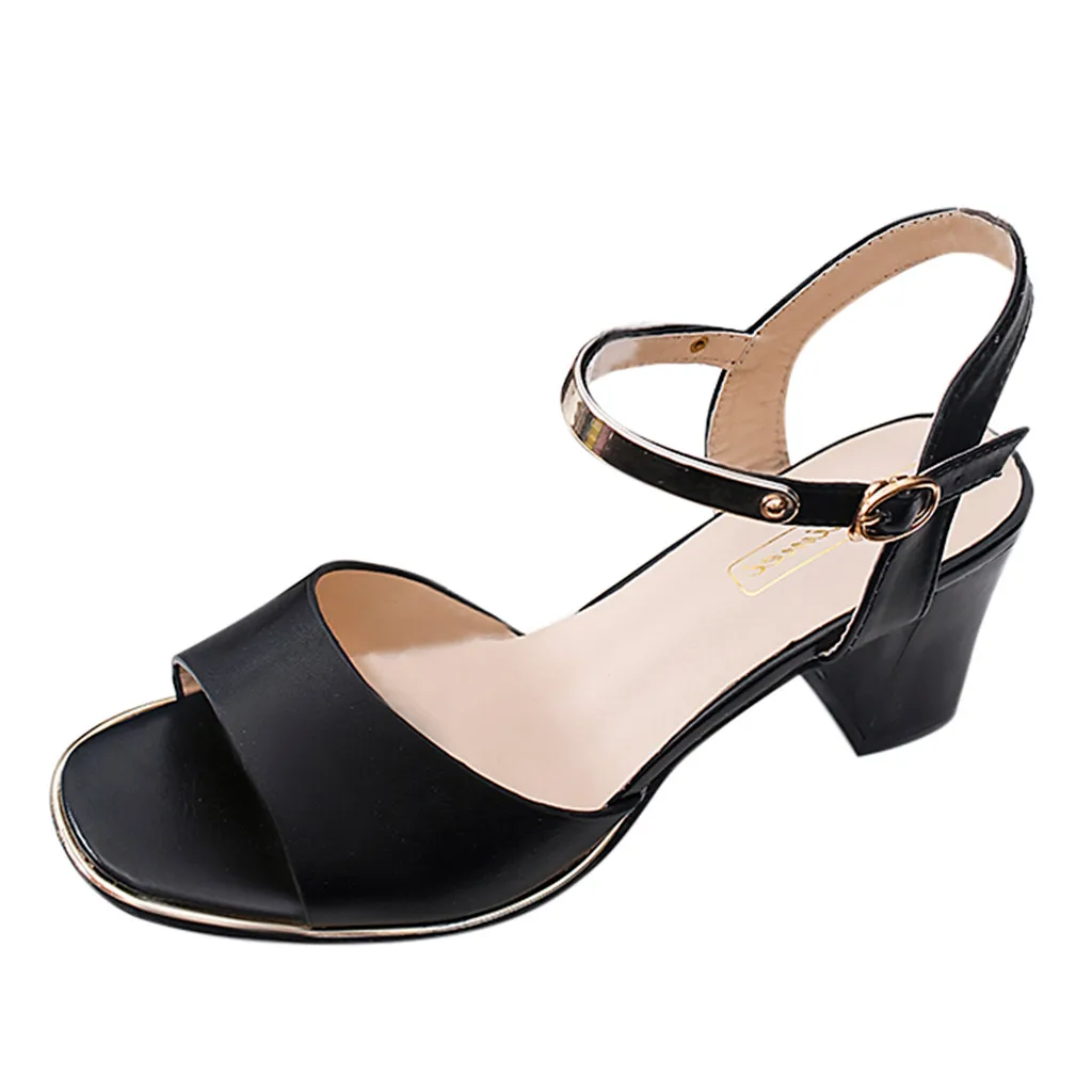 sandalias mujer 2019 women's summer shoes Fashion Casual Solid Buckle Peep Toe High Heel shoes woman Square Heel Sandals #3
sandalias mujer 2019 women's summer shoes Fashion Casual Solid Buckle Peep Toe High Heel shoes woman Square Heel Sandals #3