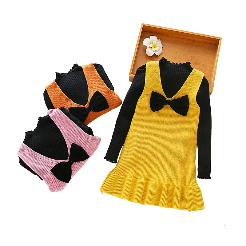 winter thick warm party frocks for little girl knit sweater 2pcs set dresses age 3-10 yrs baby girl long-sleeve shirt+vest dress
winter thick warm party frocks for little girl knit sweater 2pcs set dresses age 3-10 yrs baby girl long-sleeve shirt+vest dress
