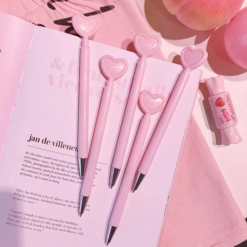 1Pc Pink Heart Shape Pen Black Ink 0.5mm Gel Pens Writing Supplies Ballpoint Pen Stationery For Students
1Pc Pink Heart Shape Pen Black Ink 0.5mm Gel Pens Writing Supplies Ballpoint Pen Stationery For Students