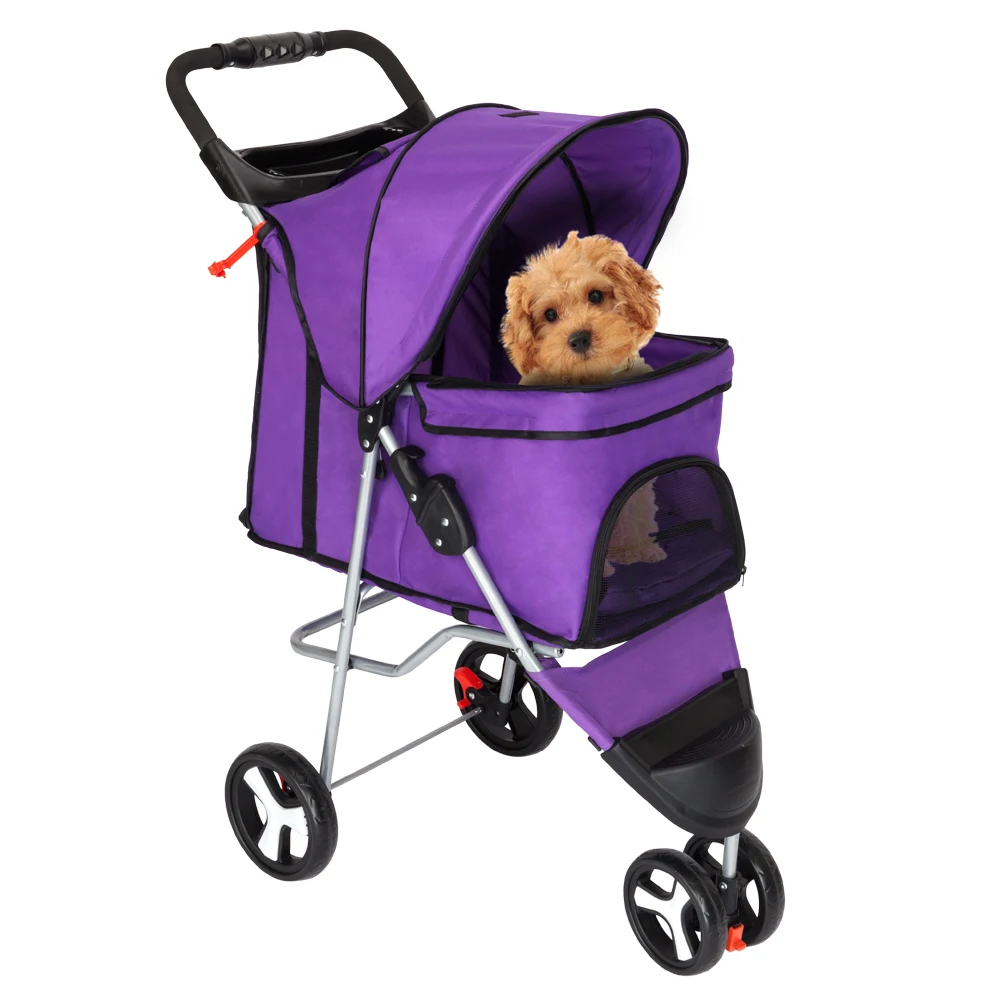 New High Quality Pet Stroller Cat Dog 3 Wheel Walk Jogger Travel Folding Carrier Purple
New High Quality Pet Stroller Cat Dog 3 Wheel Walk Jogger Travel Folding Carrier Purple