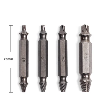 4pcs Steel Broken Speed Out Damaged Screw Extractor Drill Bit Guide Set Broken Bolt Remover Easy Out Set
4pcs Steel Broken Speed Out Damaged Screw Extractor Drill Bit Guide Set Broken Bolt Remover Easy Out Set