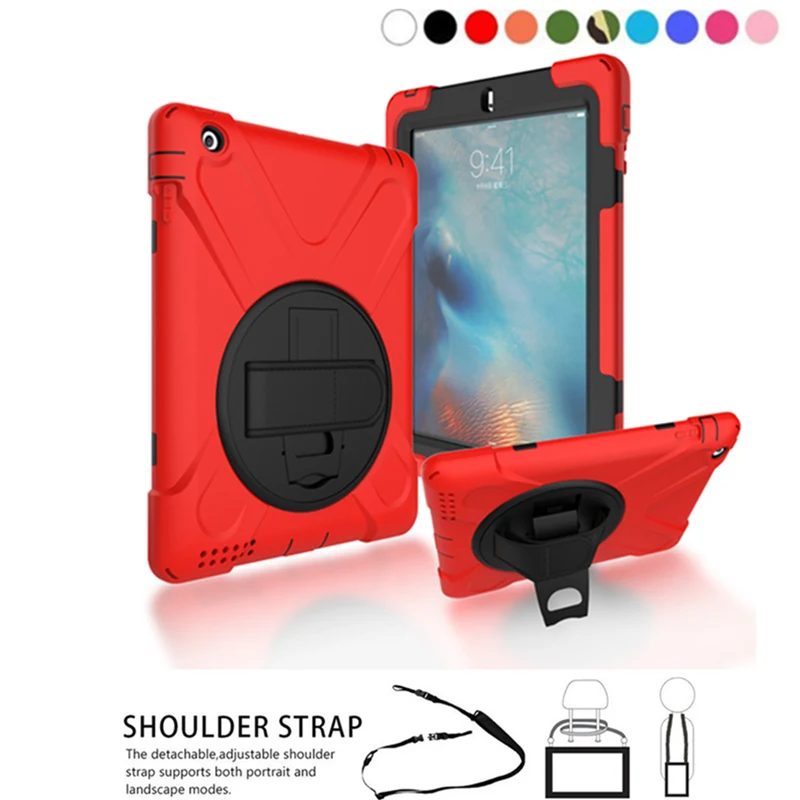 For iPad 3 Tablet Case Cover Kids Safe Shockproof Heavy Duty Silicone+PC Kickstand Case for iPad 2 3 4 + Wrist +Shoulder Strap
For iPad 3 Tablet Case Cover Kids Safe Shockproof Heavy Duty Silicone+PC Kickstand Case for iPad 2 3 4 + Wrist +Shoulder Strap