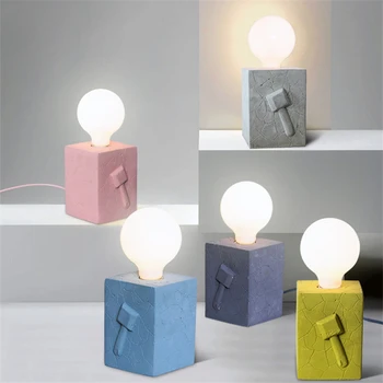 Moern Color Desktop Table Lights MacaronsCement Gypsum Edison Bulb Desktop Decorative Lamps Bedroom Living Room Study Room Avize
Moern Color Desktop Table Lights MacaronsCement Gypsum Edison Bulb Desktop Decorative Lamps Bedroom Living Room Study Room Avize