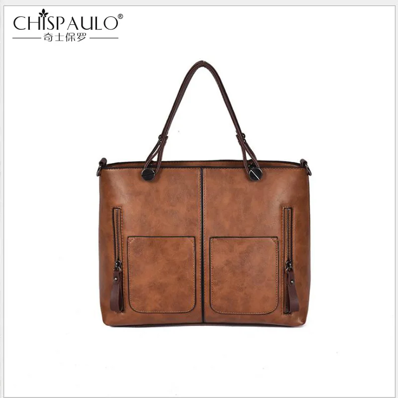 CHISPAULO PU Leather Handbag With Out Side Dockets Large Capacity Famous Brands Casual Women Bags Girls Shoulder Bag Women Totes
CHISPAULO PU Leather Handbag With Out Side Dockets Large Capacity Famous Brands Casual Women Bags Girls Shoulder Bag Women Totes