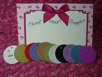 5cm Mix colors Round GLITTER Hang Tag 
5cm Mix colors Round GLITTER Hang Tag