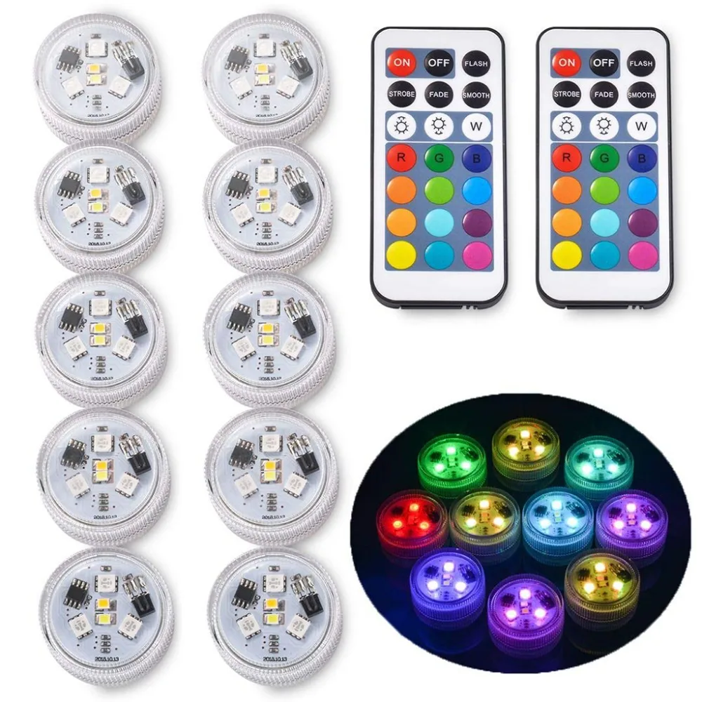 IP68 Remote Controlled RGB Submersible Light Waterproof Swimming Pool Underwater Night Lamp Vase Bowl Garden Wedding Party Light
IP68 Remote Controlled RGB Submersible Light Waterproof Swimming Pool Underwater Night Lamp Vase Bowl Garden Wedding Party Light
