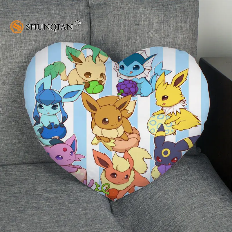 eevee Heart Shape Pillow Cover Size 41x36cm,47x42cm 2017 New arrival Custom zipper Pillowcase Cover
eevee Heart Shape Pillow Cover Size 41x36cm,47x42cm 2017 New arrival Custom zipper Pillowcase Cover