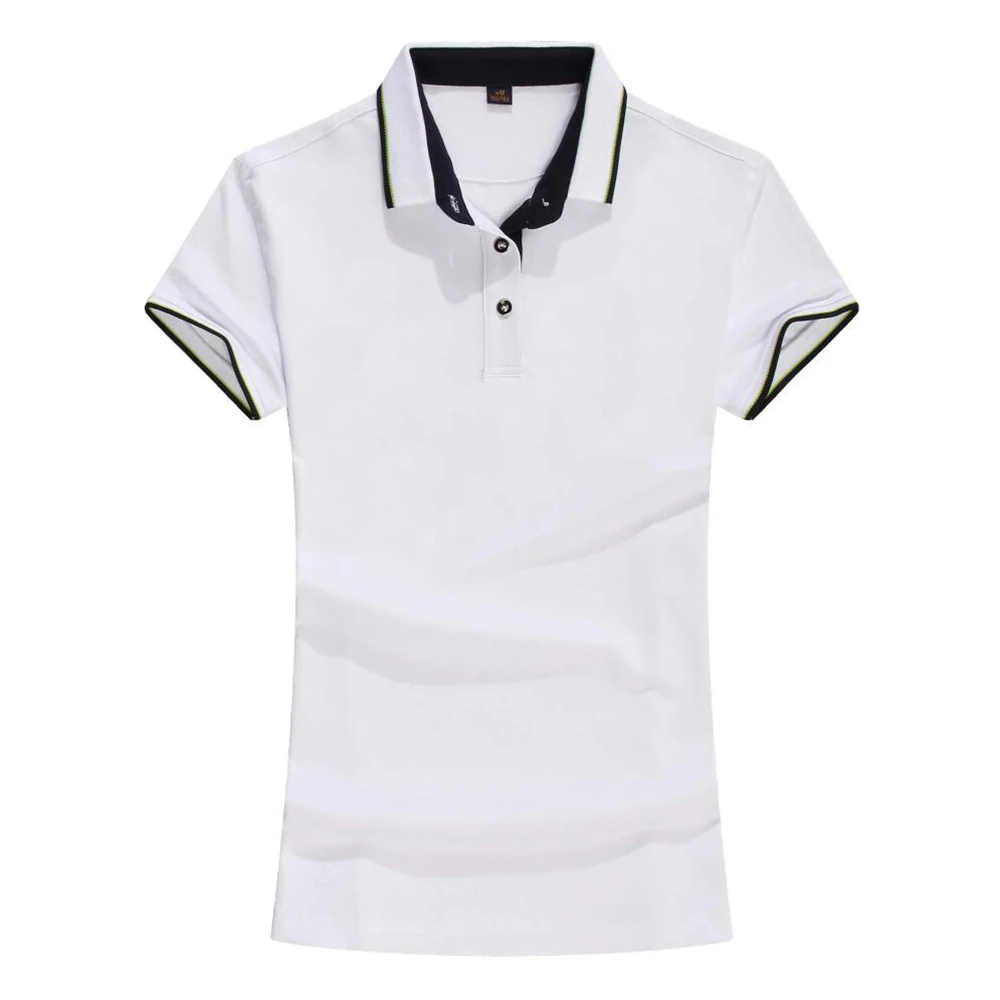women polo shirt cotton 200G solid slim polo elastic shirts summer plain shirts top polo camisa mujer high quality short-sleeve
women polo shirt cotton 200G solid slim polo elastic shirts summer plain shirts top polo camisa mujer high quality short-sleeve