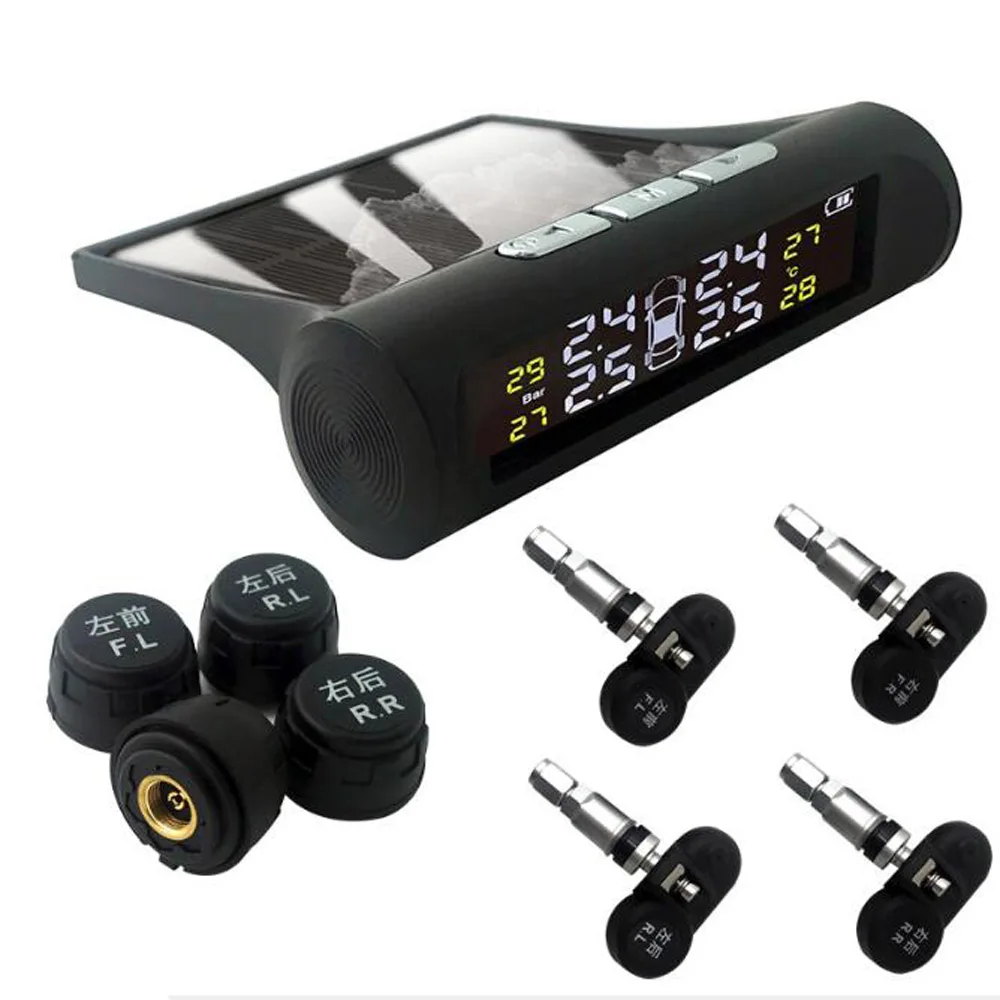 Smart Internal Car TPMS Tyre Pressure Monitoring System Solar Power Digital LCD Display Auto Security External
Smart Internal Car TPMS Tyre Pressure Monitoring System Solar Power Digital LCD Display Auto Security External