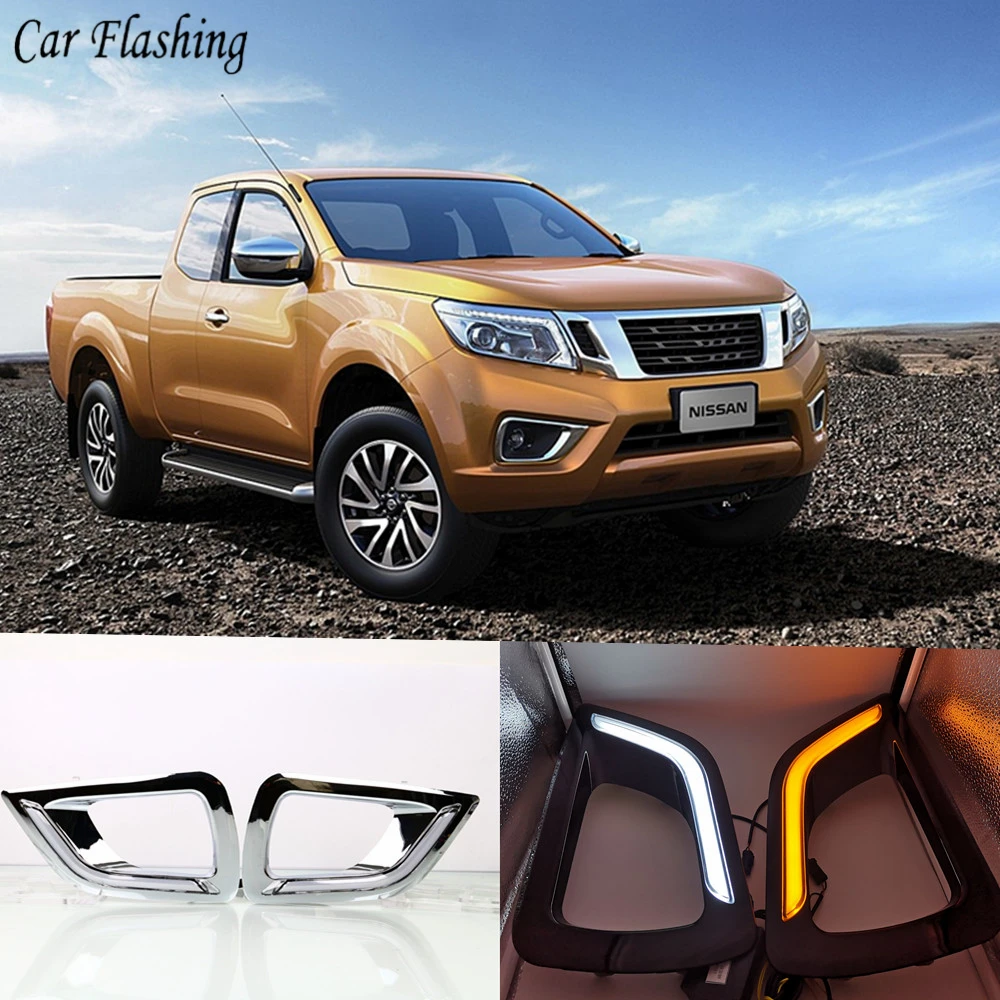CSGJMY 1Set DRL Daytime Running Lights Daylight Fog Light Cover With Turn Signal For Nissan Navara NP300 2015 2016 2017 2018
CSGJMY 1Set DRL Daytime Running Lights Daylight Fog Light Cover With Turn Signal For Nissan Navara NP300 2015 2016 2017 2018